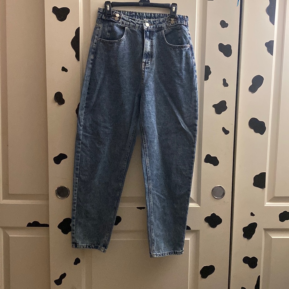 High waisted mom jeans